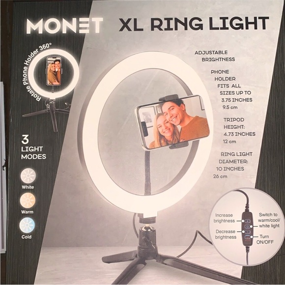 Monet XL Ring Light with Adjustable Modes - Picture 1 of 10